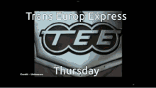Trans Europe Express Thursday GIF - Trans Europe Express Thursday Train GIFs