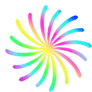 Rainbow Spiral Sticker