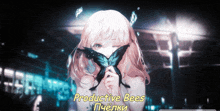 a girl is holding a butterfly in front of her face and the words productive bees are visible