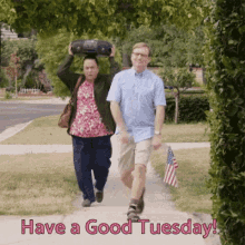 Heres A Good Tuesday Happy Tuesday GIF - Heres A Good Tuesday Happy Tuesday Skipping GIFs