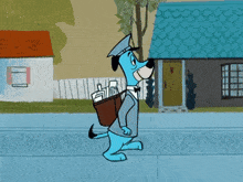 Hanna Barbera Huckleberry Hound GIF - Hanna Barbera Huckleberry Hound Mailman GIFs