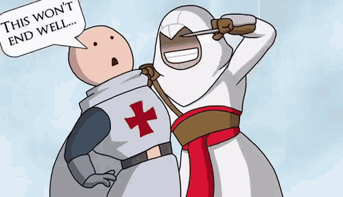 Stab This Wont End Well GIF - Stab This Wont End Well Assassins Creed GIFs