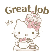 Hello Kitty Great Job GIF