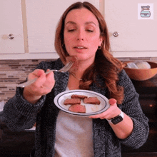 Blowing On Food Emily Brewster GIF - Blowing On Food Emily Brewster Food Box Hq GIFs
