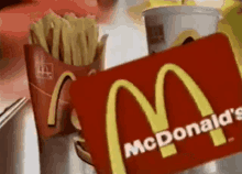 mcdonalds burger fries drink fast food