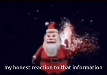 Santa Running To Earth My Honest Reaction GIF - Santa Running To Earth My Honest Reaction My Honest Reaction To That Information GIFs