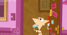 phineas and ferb spit take phineas ferb