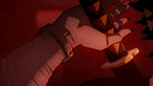 a close up of a cartoon character 's face with yellow hair