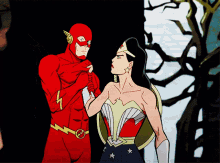 justice society wonder woman diana prince the flash barry allen