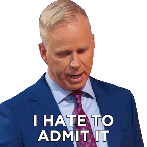 I Hate To Admit It Gerry Dee Sticker - I Hate To Admit It Gerry Dee Family Feud Canada Stickers