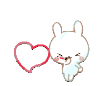 Bunny Hearts Sticker - Bunny Hearts Stickers