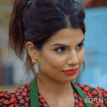 Smiling Ruby Bhogal GIF - Smiling Ruby Bhogal The Great British Baking Show Holidays GIFs