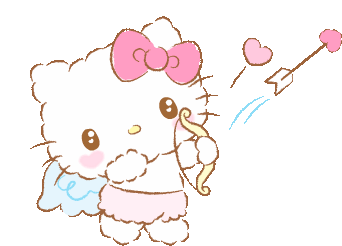 Hello Kitty Sanrio Sticker - Hello Kitty Sanrio Bow And Arrow Stickers