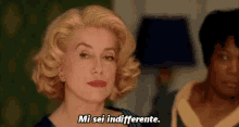 Indifferenza Indifferente Mi Sei Indifferente Fredda Catherine Deneuve 8 Donne E Un Mistero GIF - Indifference Indifferent I Feel Nothing GIFs