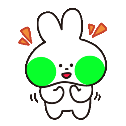 Fluorescent White Sticker - Fluorescent White Rabbit Stickers