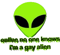 Alien Gay Sticker - Alien Gay Gay Alien Stickers