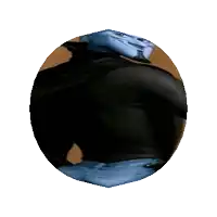 a person 's arm is shown in a circle against a white background