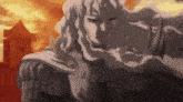 a pixelated drawing of a man with wings and a cape