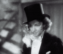Marlene Dietrich Smoke GIF