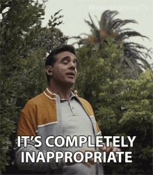 Its Completely Inappropriate Bobby Cannavale GIF - Its Completely Inappropriate Bobby Cannavale Colin Belfast GIFs