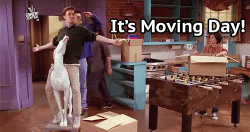 It'S Moving Day GIF - Friends Moving Satisfy GIFs