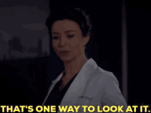 Greys Anatomy Amelia Shepherd GIF - Greys Anatomy Amelia Shepherd Thats One Way To Look At It GIFs