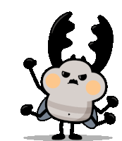 Beetle Is Angry! Sticker - Ticked Off Because Baby Animals Cute Stickers