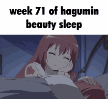 hagumin asleep yuri yuri anime bd
