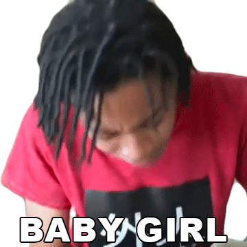 Baby Girl Ybn Nahmir Sticker - Baby Girl Ybn Nahmir Glizzy Hella Geekin Song Stickers