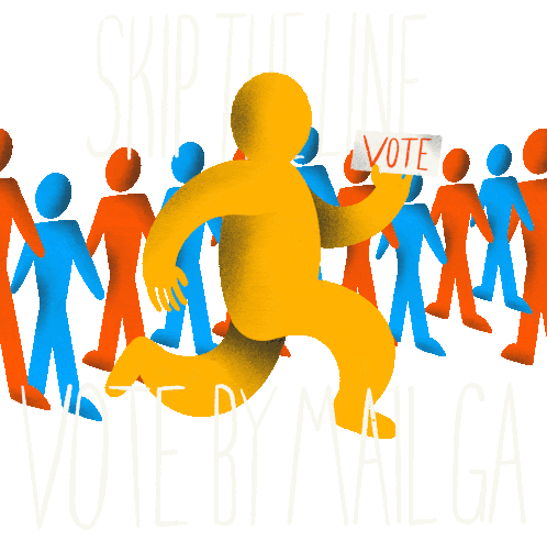 Skip The Line Vote By Mail Ga Sticker