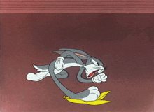 Bugs Bunny Banana Slip GIF