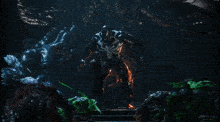 a video game called venom is being played in a dark room