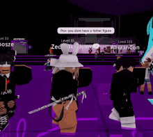 a group of people wearing asians shirts are in a video game