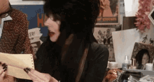 Is That Timing Or What? - Elvira, Mistress Of The Dark GIF - Elvira Halloween Timing GIFs