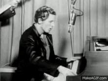 Jerry Lee Lewis Playing Piano GIF - Jerry Lee Lewis Playing Piano Getting Ready GIFs