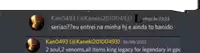 a screenshot of a conversation between kan0493 and kanek20100493