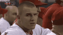 Mike Trout Pout GIF - Mike Trout Pout Blank Stare GIFs