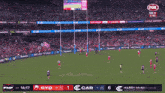a fox live broadcast of a soccer game with a score of 1 to 6