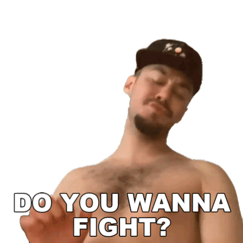 Do You Wanna Fight Casey Frey Sticker - Do You Wanna Fight Casey Frey Lets Fight Stickers