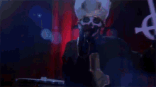 Skeleton Face Paint Masked GIF - Skeleton Face Paint Masked Frontman GIFs