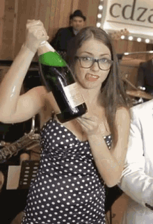 Champagne Drinking GIF - Champagne Drinking Large Bottle GIFs