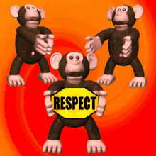 Respect Monkeys GIF