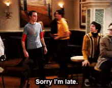 Sheldon Is Late - Late GIF