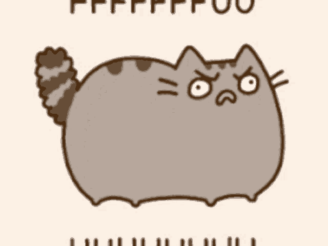 Pusheen cheap cat angry