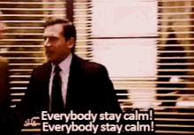 Office Everybody Stay Calm GIF