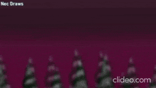 a cartoon character with a hood and red eyes is waving his hand in front of a purple background .