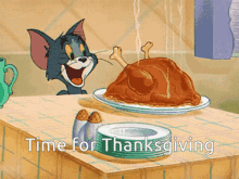Happy Thankgiving Tom GIF - Happy Thankgiving Tom Tom And Jerry GIFs