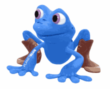 planet blue wizard looking around where are you frog