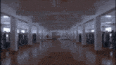 a blurred image of a hallway with the words cocksucker written on it