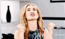 Lily James Yes GIF - Lily James Yes Celebrate GIFs